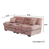 89" Cloud Sectional Couches, Loveseat Sofa Couch with 2 Pillows