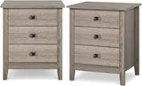 Nightstands for Bedroom - Set of 2 Wooden Night Stand, Bedside Table,