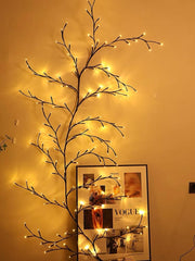 96 LED Willow Vine Lights 6FT Enchanted Wall Decoration Vine Lights 8 Modes for