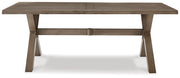 Beach Front Casual Outdoor Dining Table with Umbrella Option