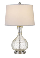 Lighting BO-2916TB Transitional One Light Table Lamp from Nador Collection in Pewter,