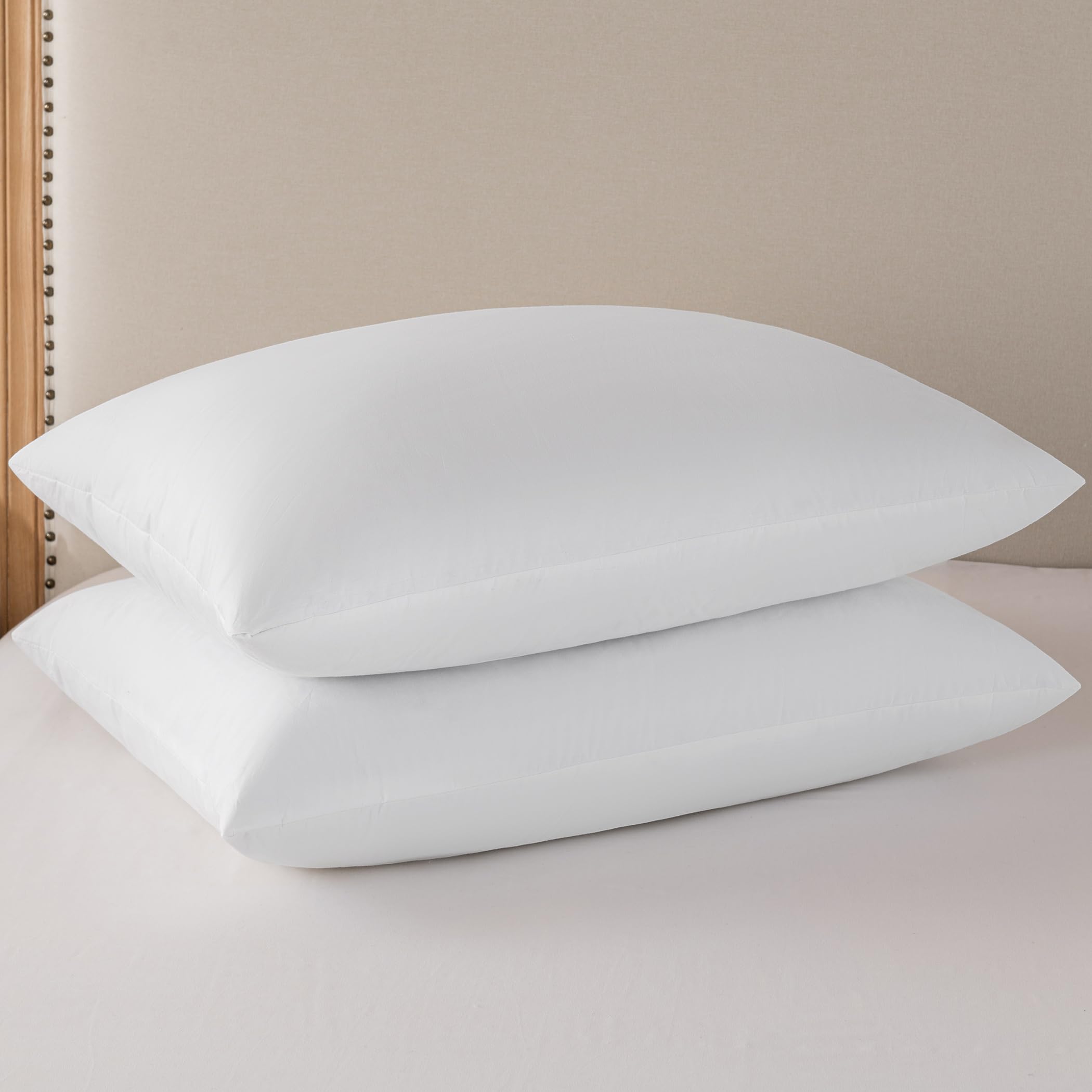 Goose Feathers and Down Pillows, Cotton Cover, Bed Sleeping Hotel Collection Pillows