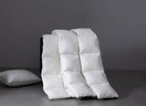 Premium Down Feather Fiber Comforter Queen Size, All Season Duvet Insert with 8 Corner Tabs