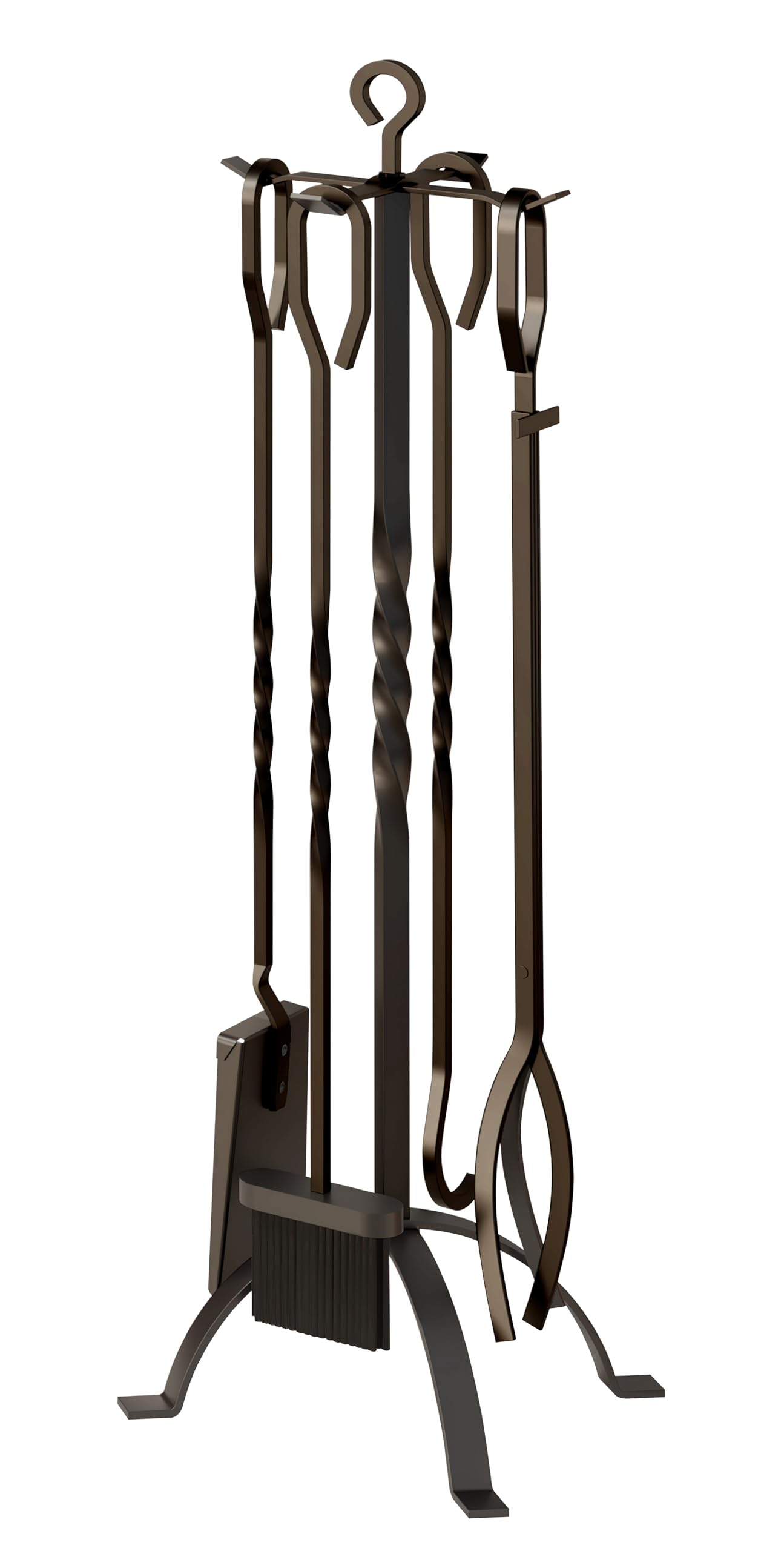 5 Pieces Fireplace Tools Sets Fireplace Accessories Tools Holder with Handles Tools
