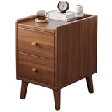 Bedside Table, Small Side Table with Two Drawers