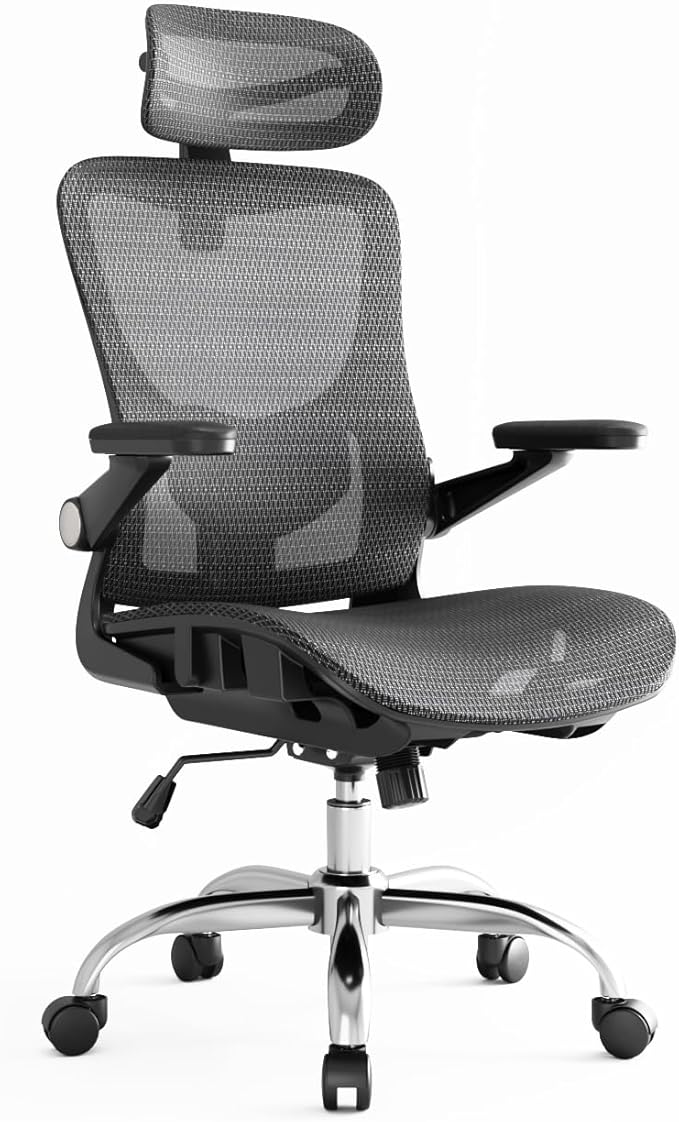 Ergonomic Office Chair, Ergonomic Chair with 3D Headrest