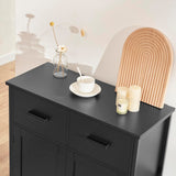 Storage Cabinet, Bathroom Cabinet with 2 Drawers & Adjustable Shelf, Freestanding