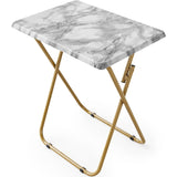 Folding TV Tray Table -Stable Tray Table with No Assembly Required, TV Dinner Tray