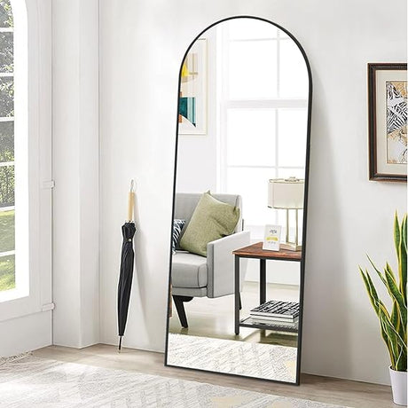 71"x26" Arch Full Length Mirror, Wall Mirror Floor Mirror with Stand Hanging or Leaning,