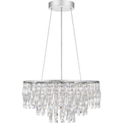 Platinum Collection PCTK2824C Twinkle Crystal Pendant Ceiling Light, 6-Light 240 Total