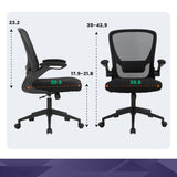 Ergonomic Desk Modern Rolling Executive Mesh Chair with Lumbar Support