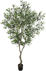 Artificial Tree Faux Olive Tree 8ft(3198leaves) Tall Fake Olive