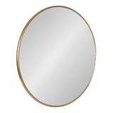 Caskill Glam Wall Mirror, 36 Inch Diameter, Gold, Chic, Circular Mirror for Wall Decor