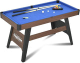 RayChee 4.5ft Portable Pool Table, Compact Billiards Table for Kids Teens Adults