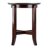 Toby 21.97-inch x 18.03-inch x 18.03-inch Composite Wood End Table, Espresso