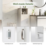 Bathroom Floor Cabinet, Multifunctional Storage Cabinet, Anti-Tipping Device,