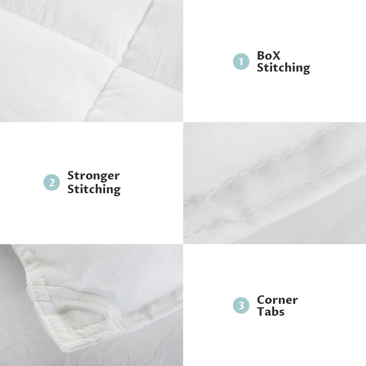 Double-Sided 88x90 Queen Size Comforter Set Summer Boho White, 3 Pieces