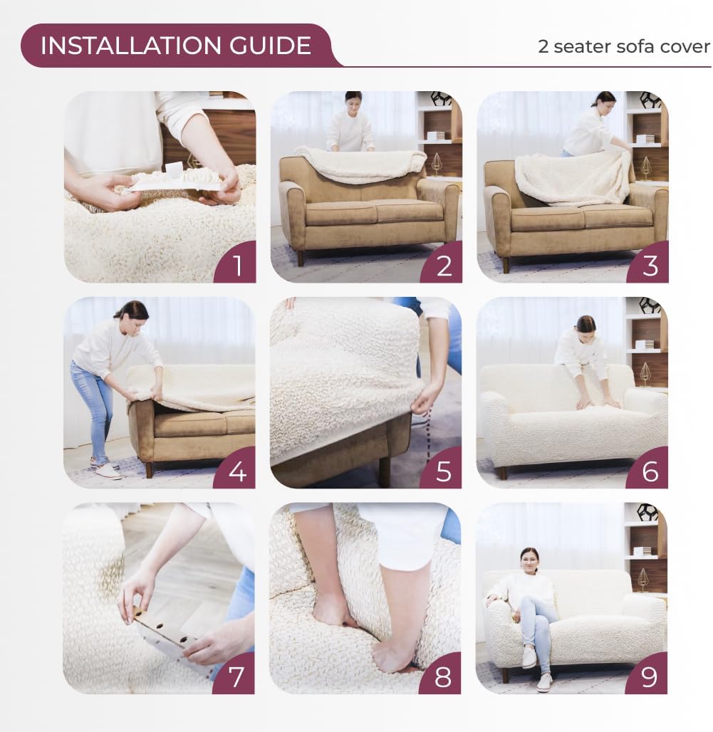Mamma Mia Covers Loveseat Slipcover - Oversized Chair Cover - Stretch Couch
