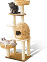 59" Big Modern Cat Tree Tower, Cat Tower Sisal-Covered Scratching Posts