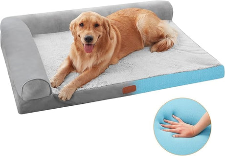 Dokdogs Orthopedic Memory Foam Dog Beds for Small Dogs Cats Waterproof Dog Mattress with Removable Washable Cover,