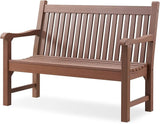 Garden Bench, 2-Person Poly Lumber Patio Bench