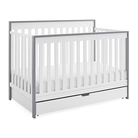 Mercer 6-in-1 Convertible Crib with Storage Trundle, Greenguard Gold Certified,