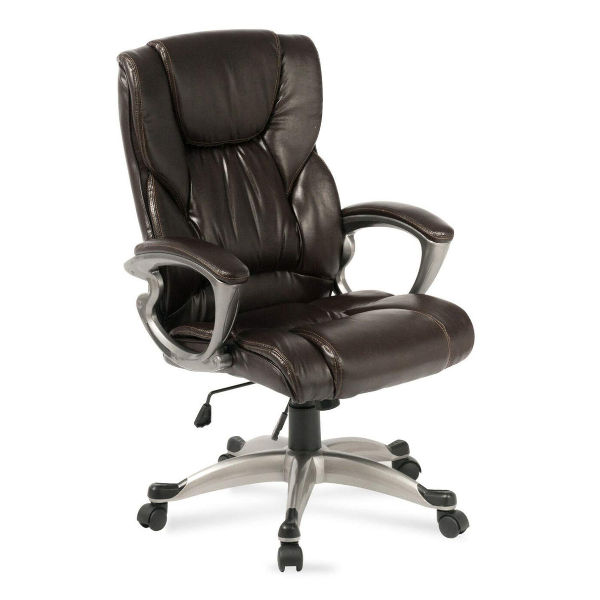 Mocha Ergonomic Desk Task Office Chair High Back Executive Computer PU Leather