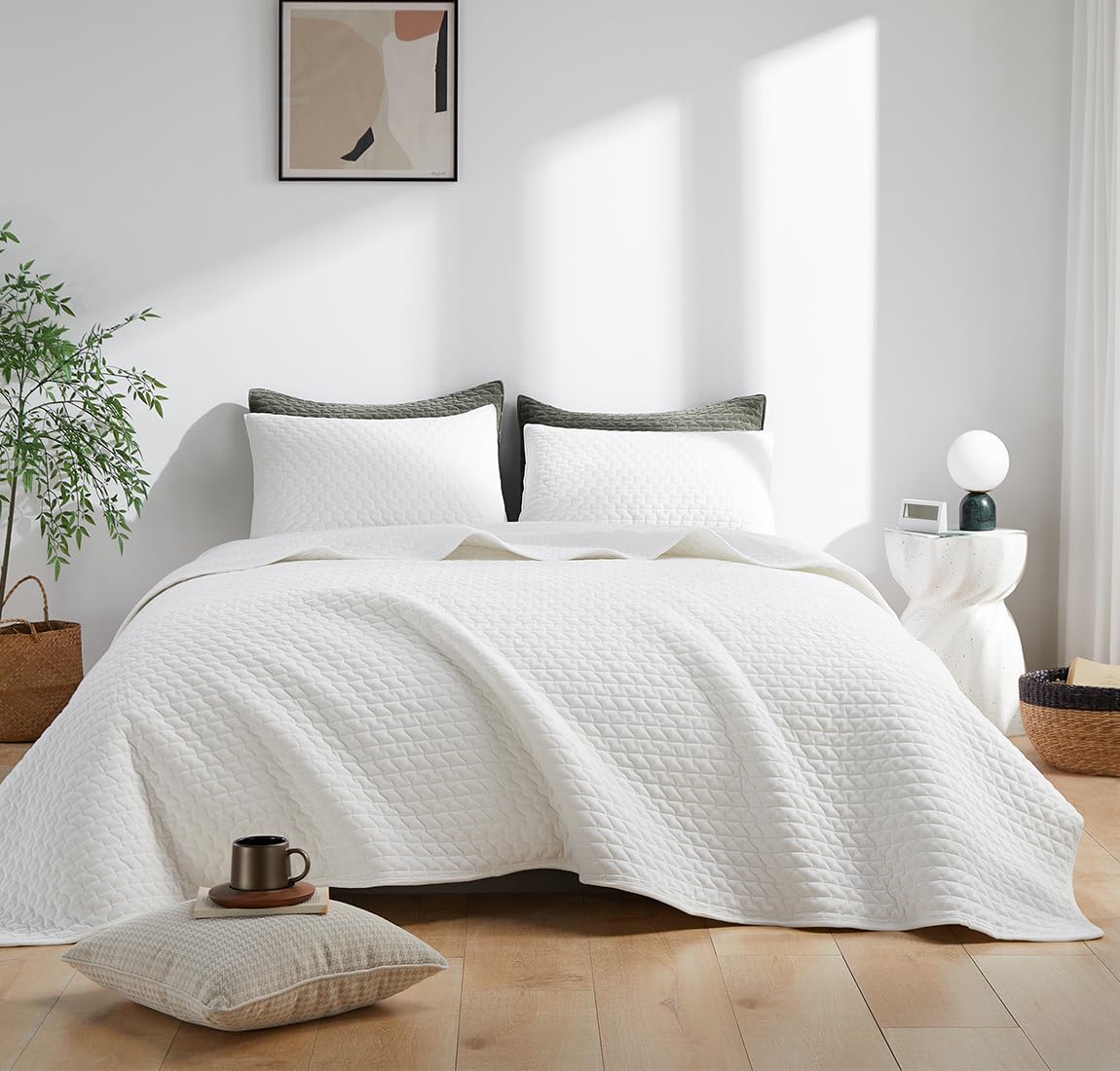 Velvet Quilt Set King Size, Lightweight Velvet Comforter King Set