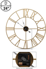 Large Wall Clock for Living Room Decor, (60CM) 24 Inch Wall Clock Decorative,