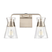 47601/2 Brookville 15'' Wide 2-Light Vanity Light with Satin Nickel Finish