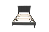 Modern Twin Size Bed Frame Linen Upholstered Platform Bed Frame