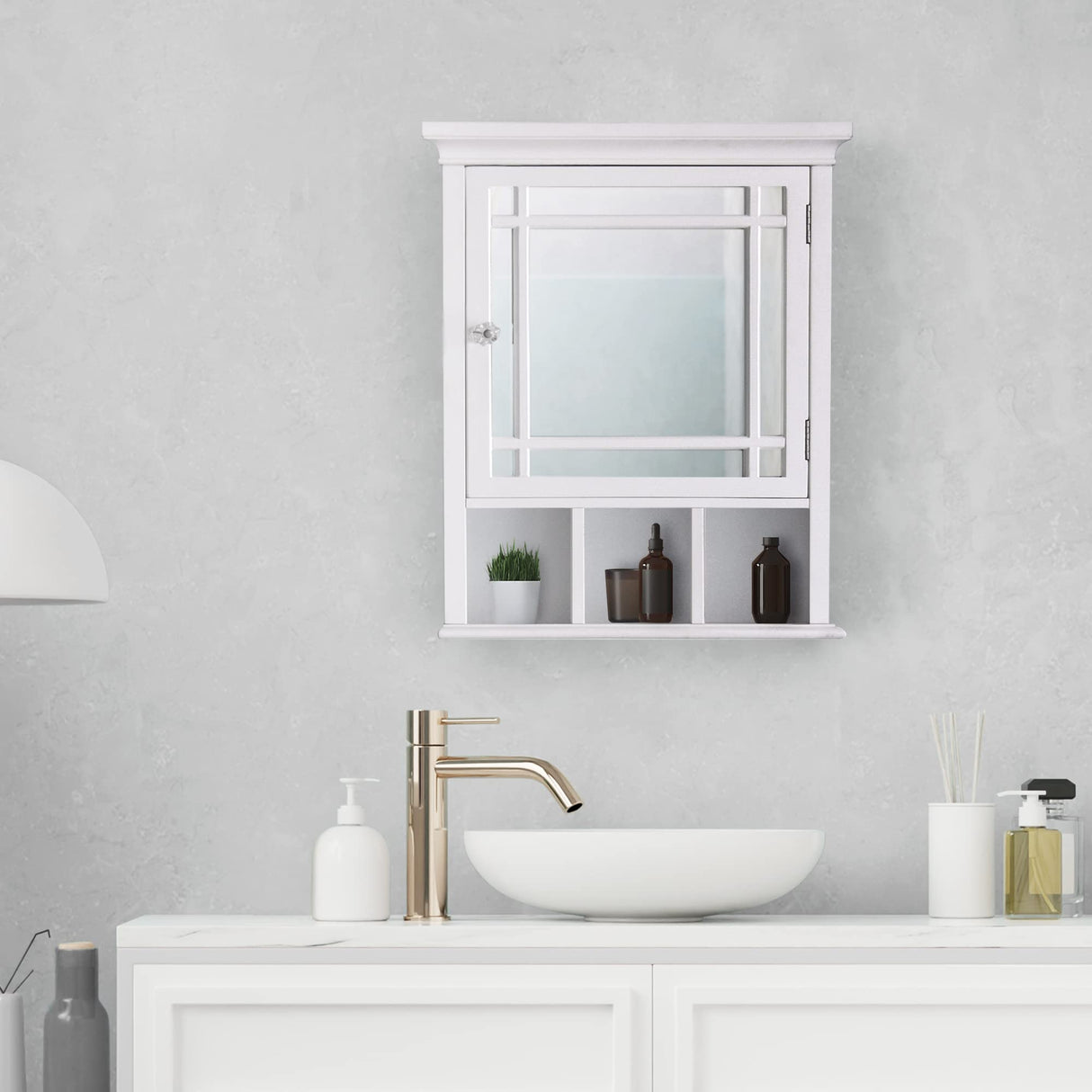 Neal Wooden Over The Toilet Bathroom Removable Wall Medicine Cabinet