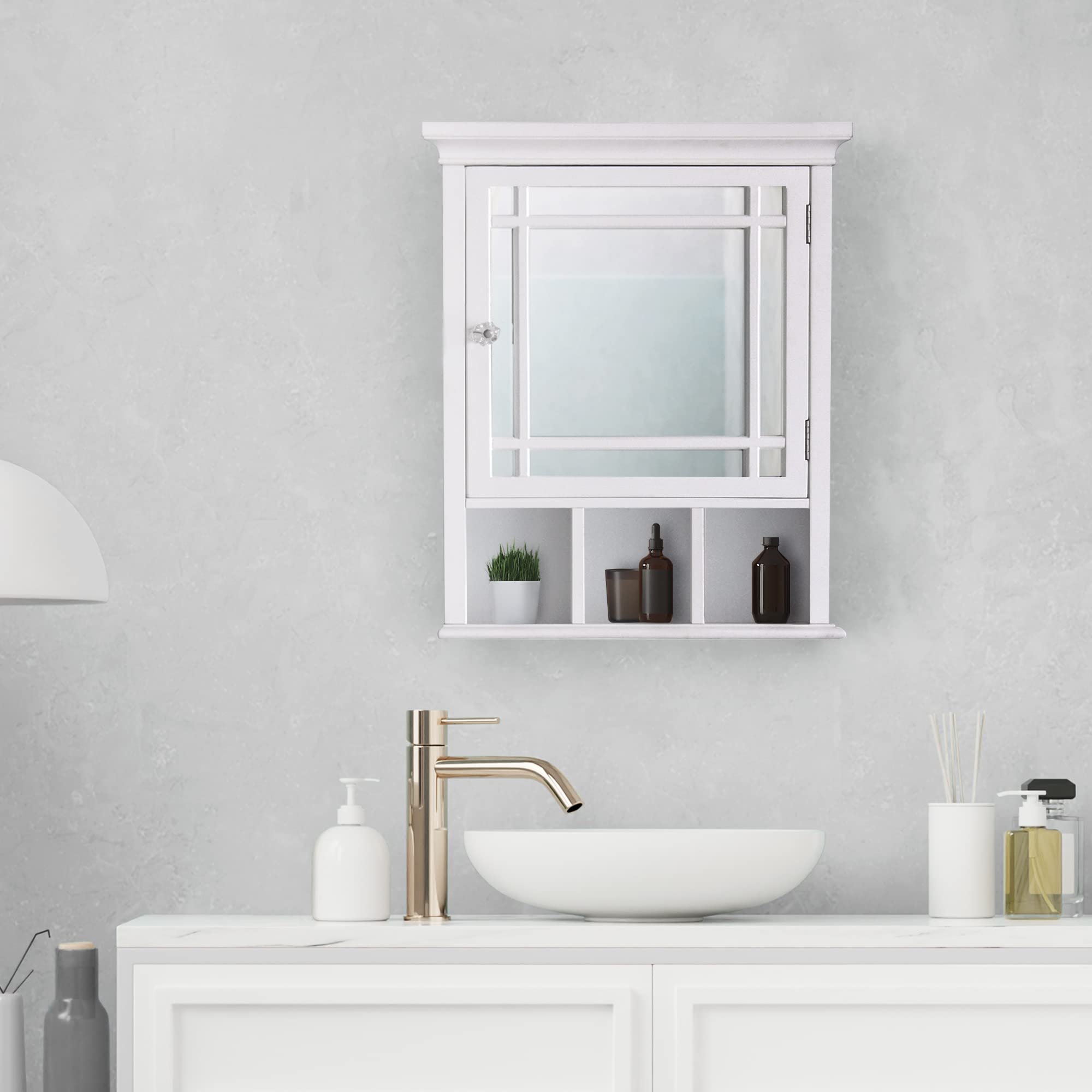 Neal Wooden Over The Toilet Bathroom Removable Wall Medicine Cabinet