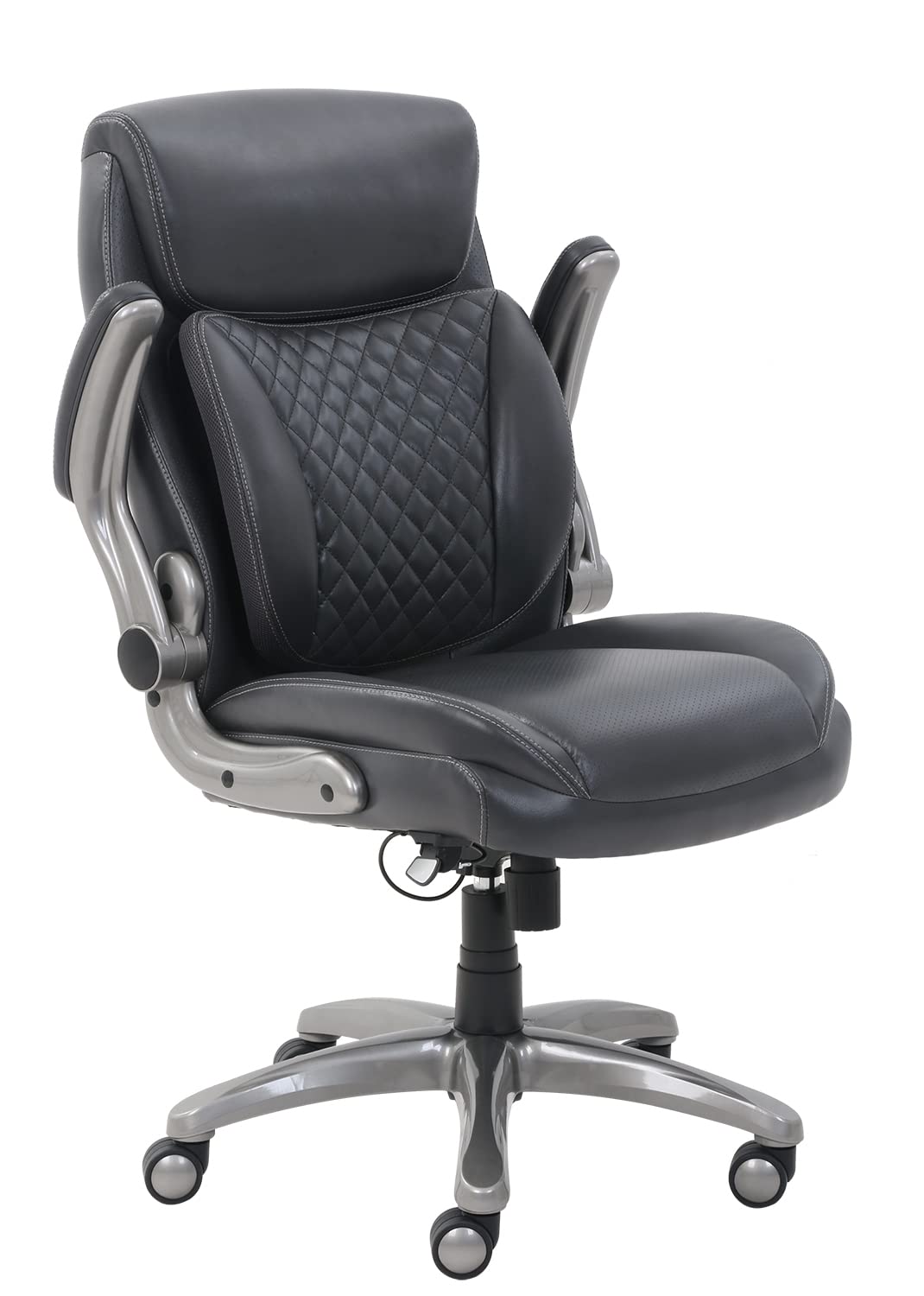 Ergonomic Executive Office Desk Chair with Flip-up Armrests, Adjustable Height, Tilt