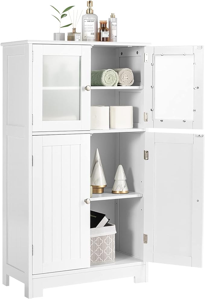 Bathroom Storage Cabinet with Adjustable Shelf, Bathroom Cabinets Freestanding