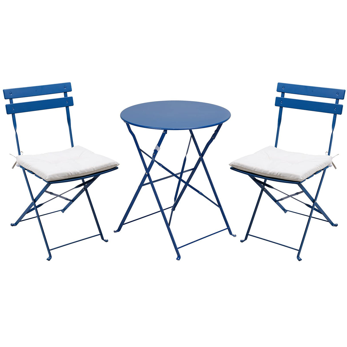 3-Piece Bistro Set Folding Outdoor Furniture Sets Portable Design for Bistro