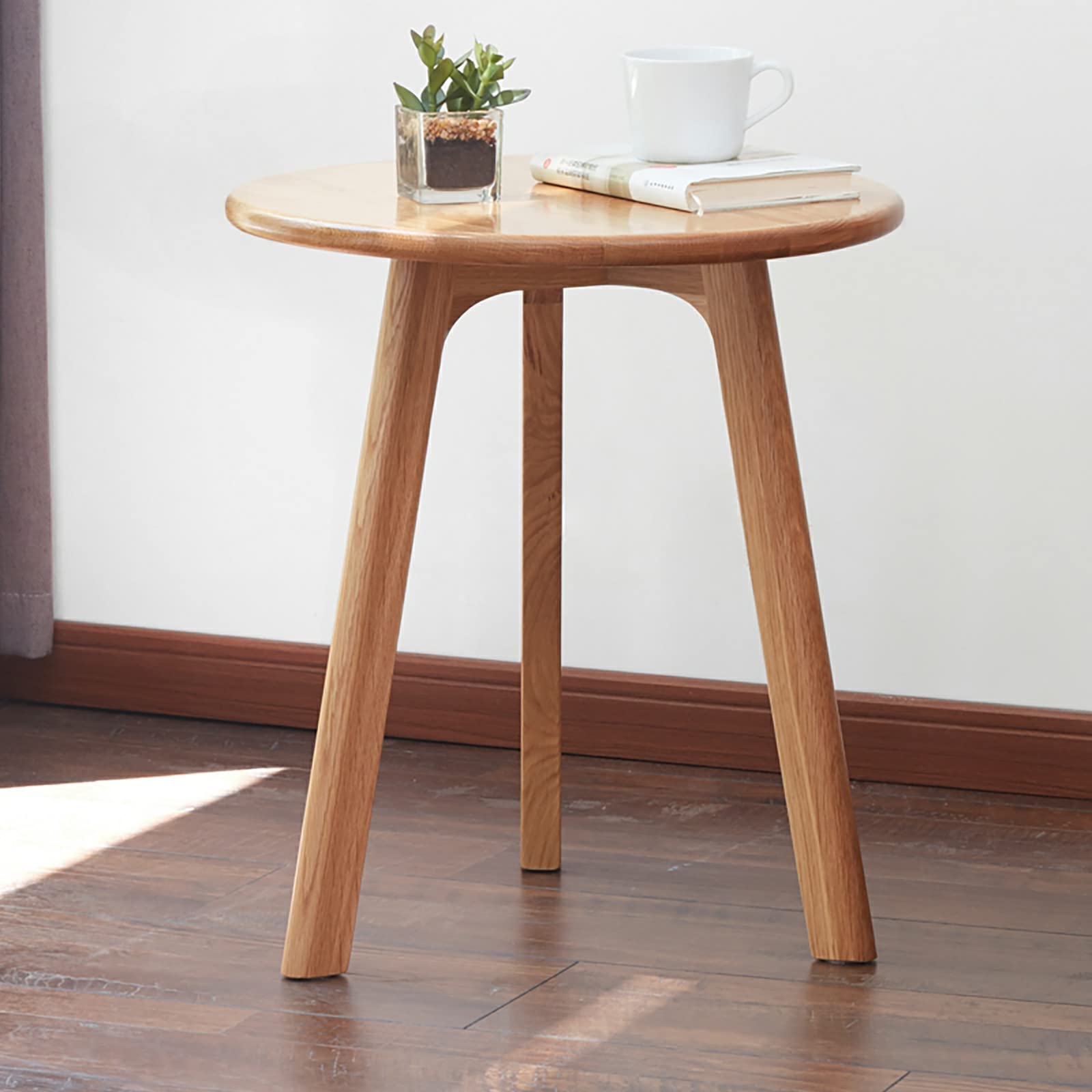 1PC Round End Table, Small Side Table, Coffee Table for Livingroom, Night Stand