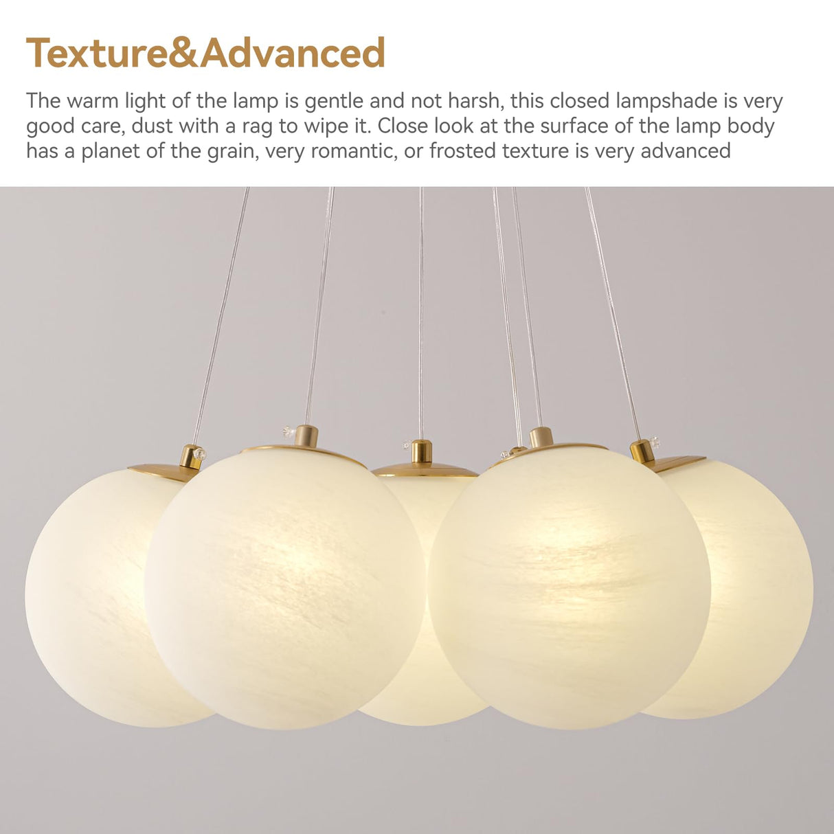 7-Lights Milk Glass Bubble Chandeliers Lighting, Modern Nordic Large Globe Chandelier