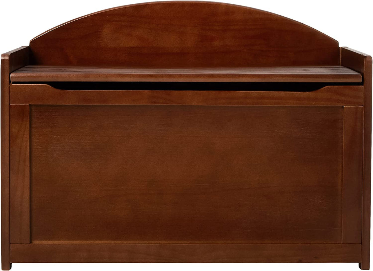 Toy Chest, 33.25" W x 17.75" D x 24.5" H, Walnut Finish