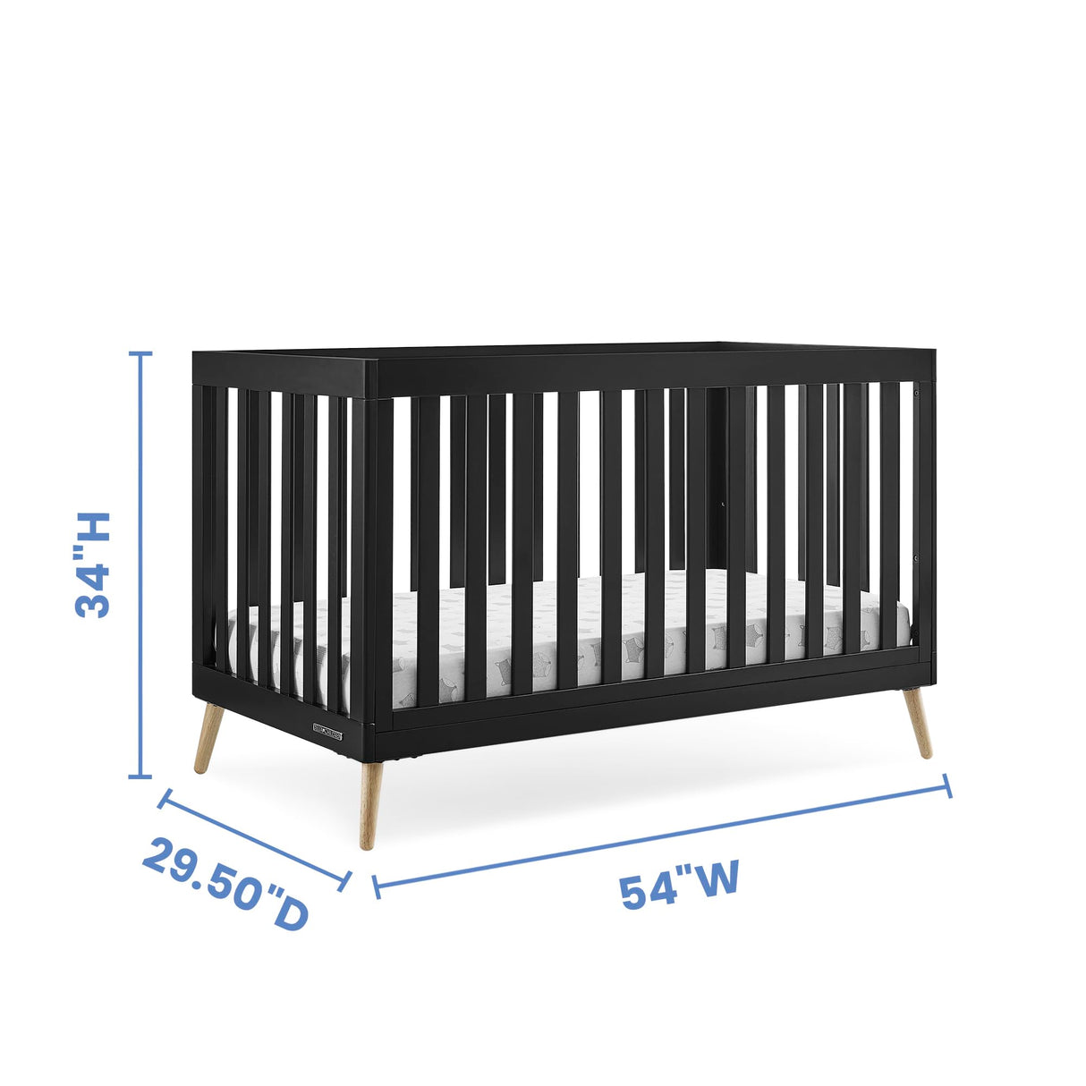 4-in-1 Convertible Baby Crib