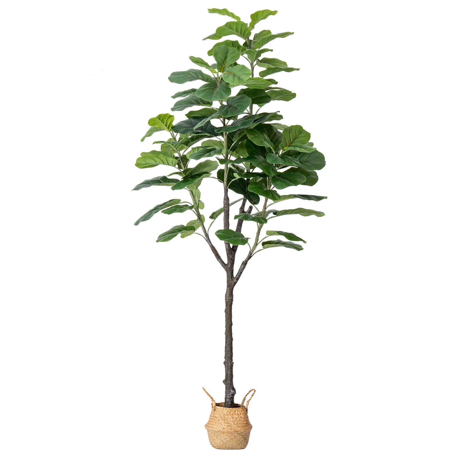 Artificial Fiddle Leaf Fig Tree - 6ft Fake Ficus Lyrata Plant