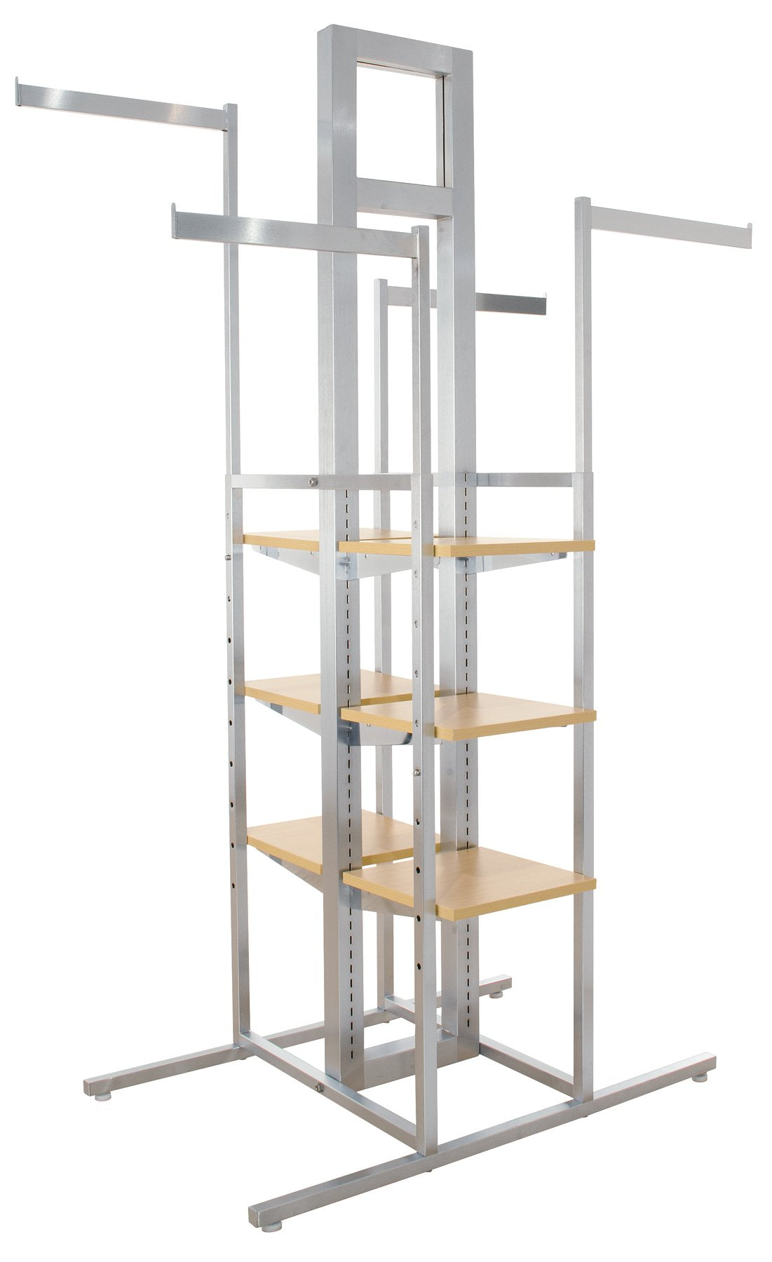 Cross Merchandising 4-Way Rack, 44" Length x 24" Width x 72" Height