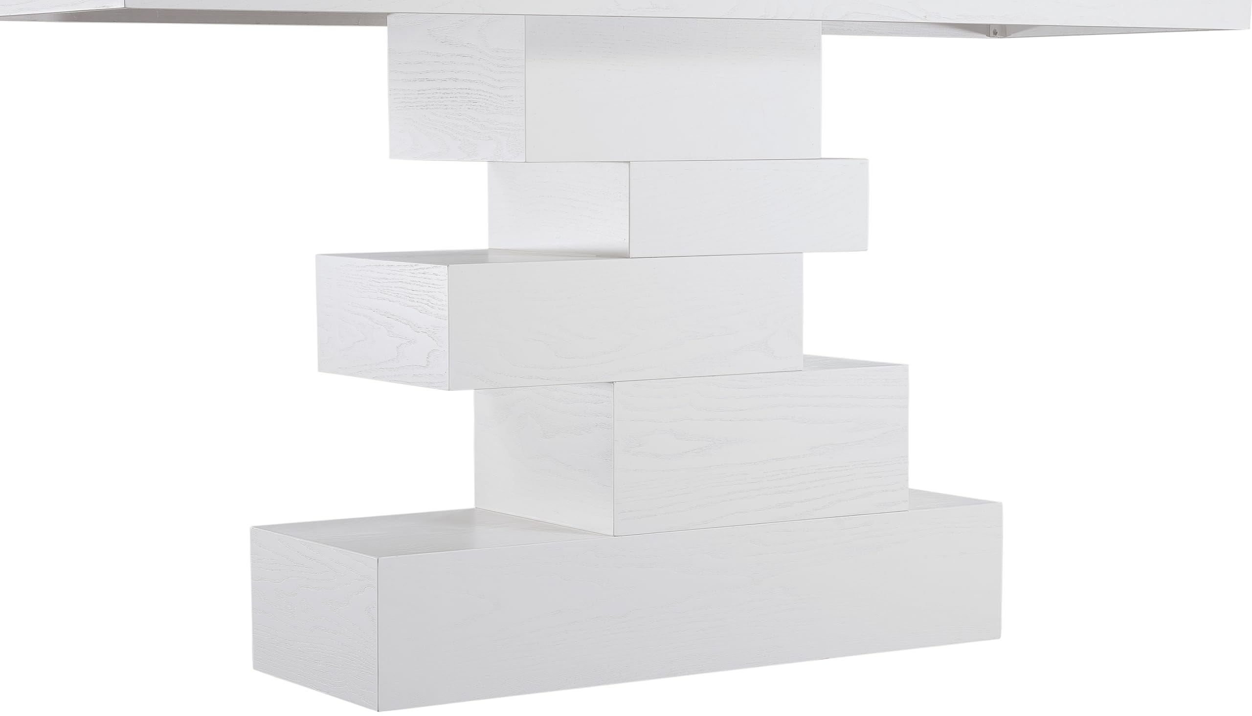 Westmount Collection Art Deco Table with Rich Finish, MDF with Veneer