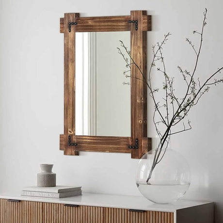 Full Length Mirror, Wood Framed Floor Mirror, Decorative Standing Leaning