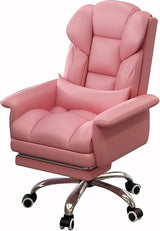 Office Chair, sedentary Comfortable Latex Cushion + 360 ° Rotation + footrest, liftable
