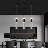 Led Pendant Light,Crystal Modern Led Kitchen Island Light Fixture,Adjustable Pendant Lighting for Kitchen Island,Black Gold Led Chandelier for Dining Room,Bedroom,Mini Pendant Spot Lights (3-Pack)