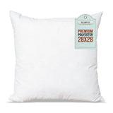 Premium Polyester Pillow Insert - 28x28 Pillow Form - Machine Washable, Soft Standard Bed