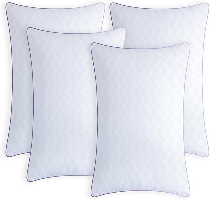 Bed Pillows Queen Size Set of 2,Hotel Collection Pillows for Side and Back Sleepers