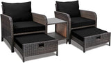 Balcony Furniture 5 Piece Patio Conversation Se