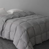 Luxury Goose Feather Down Comforter Queen Size, All Seasons Duvet Insert, Ultra-Soft